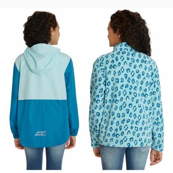 NWT Eddie Bauer Kids Teal 2-Piece Jacket in M-10/12 - Picture 2 of 8